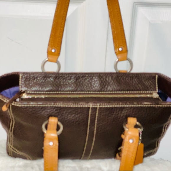 Dark Brown leather COACH Shoulder Bag/Purse - Picture 6 of 13